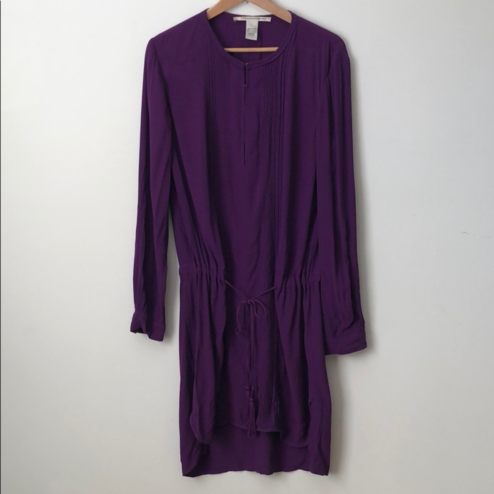 Diane Von Furstenberg purple tunic dress size 4